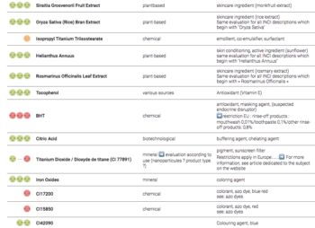 Saltair Lipbalm ingredients