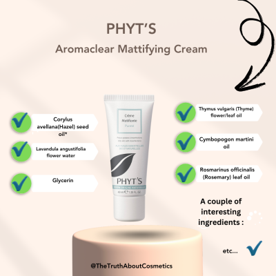 PHYT's Aromaclear Mattifying Cream for hormonal imbalances